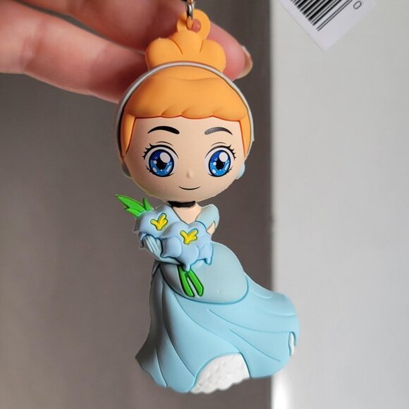 NWT Disney Princess 3D Figural Bag Clip / Keychain - Cinderella - Picture 2 of 4